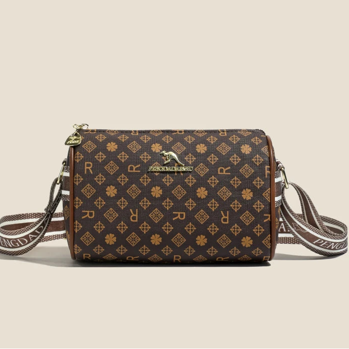 Alphabet Print Shoulder Bag Fashion Retro Pillow Bag High-End Crossbody Bag Trendy