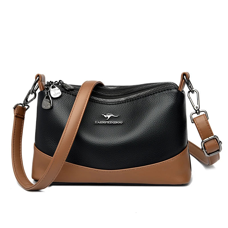 High-quality Leather Handbags Luxury Design Shoulder Crossbody Bag Soft Sac