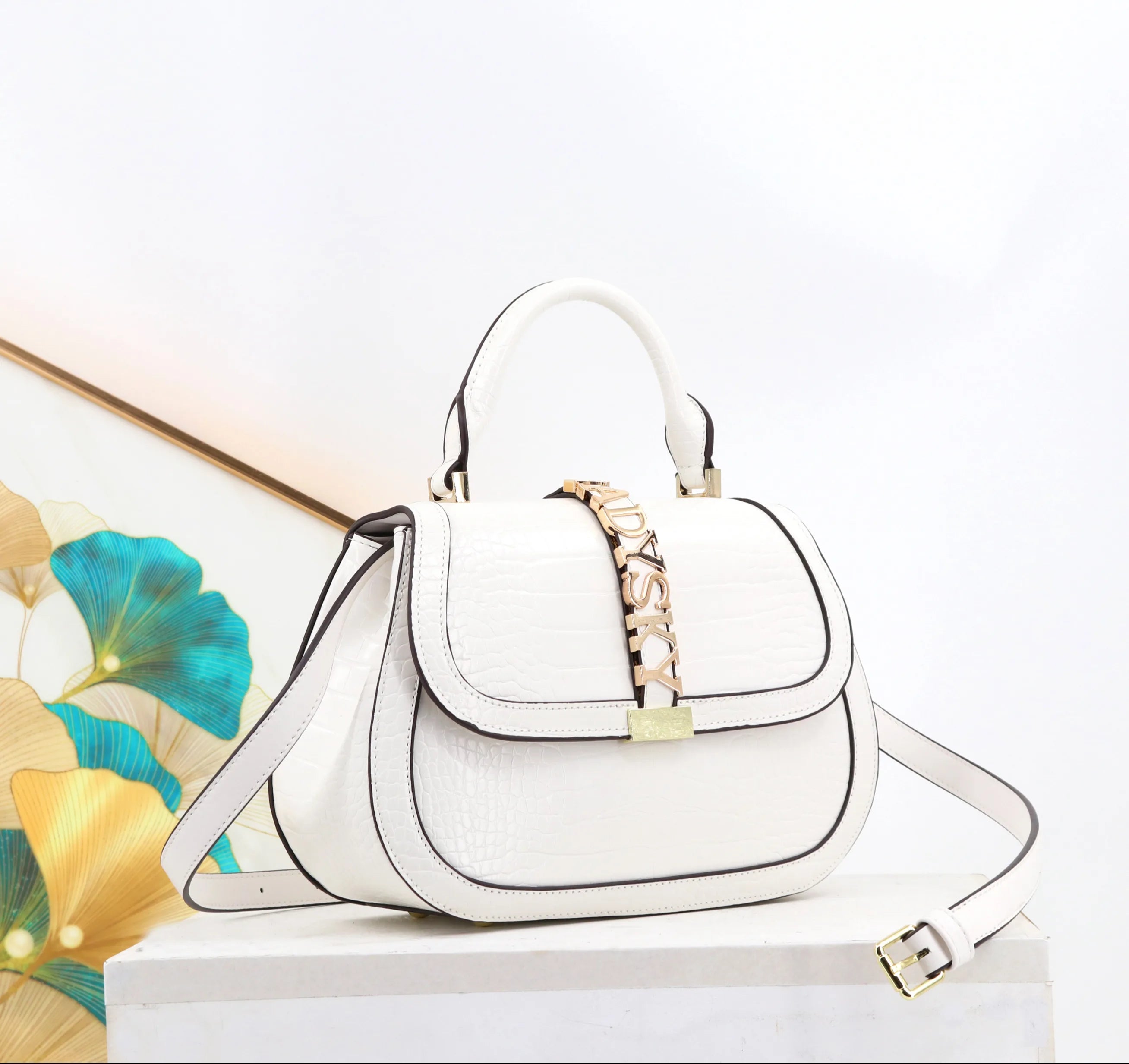 Ladies Fashion Quality Crocodile Pattern Shoulder Handbag