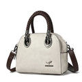Retro Crossbody High Quality Leather Handbags Hand-woven Handle Luxury Design