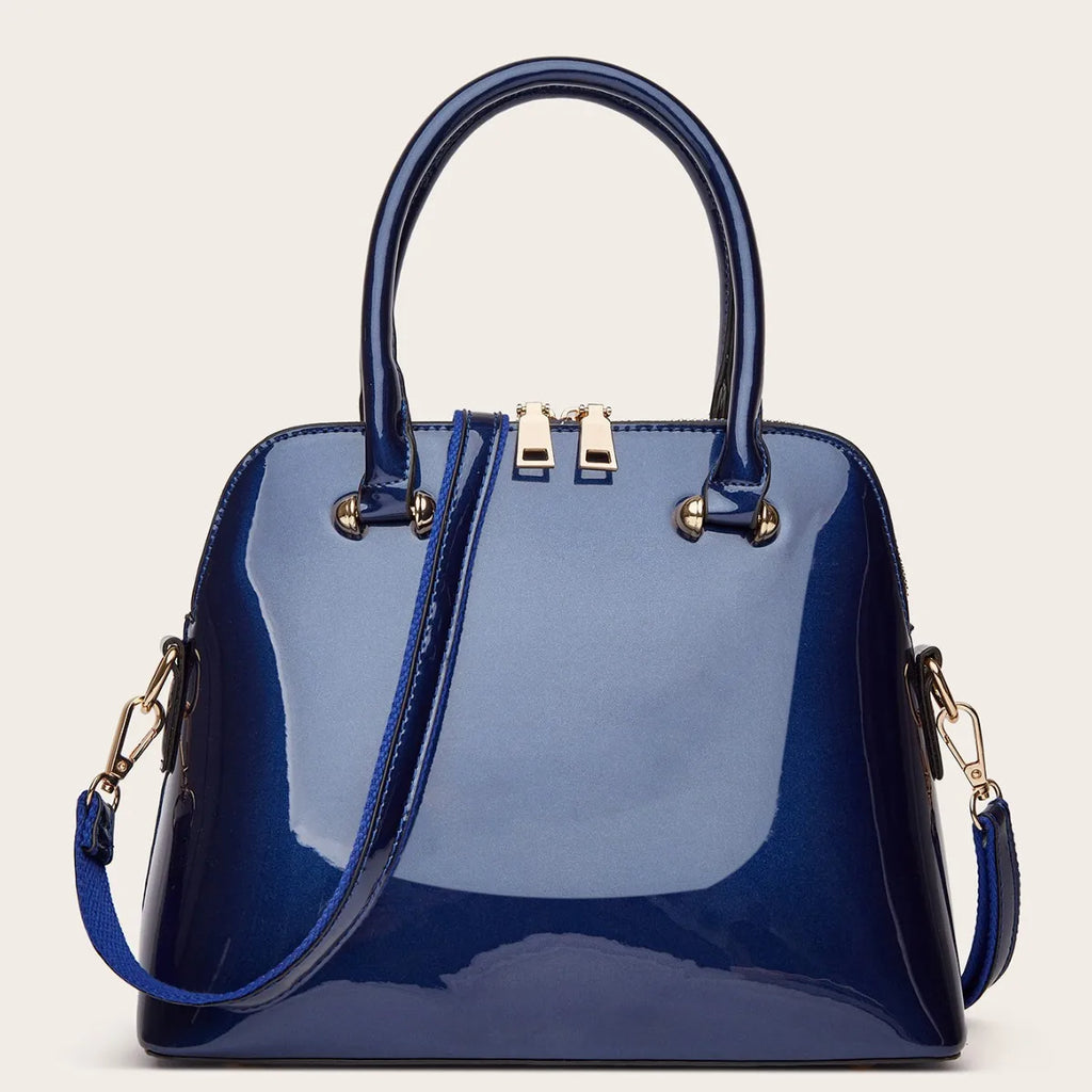 Patent Leather Fashion Shoulder Bag Luxury Design Crossbody Large Capacity Tote