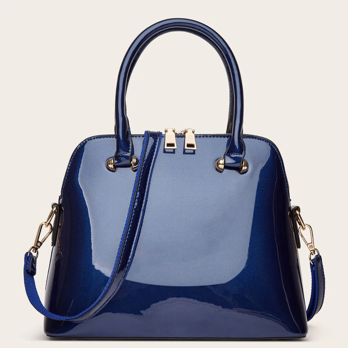 Patent Leather Fashion Shoulder Bag Luxury Design Crossbody Large Capacity Tote
