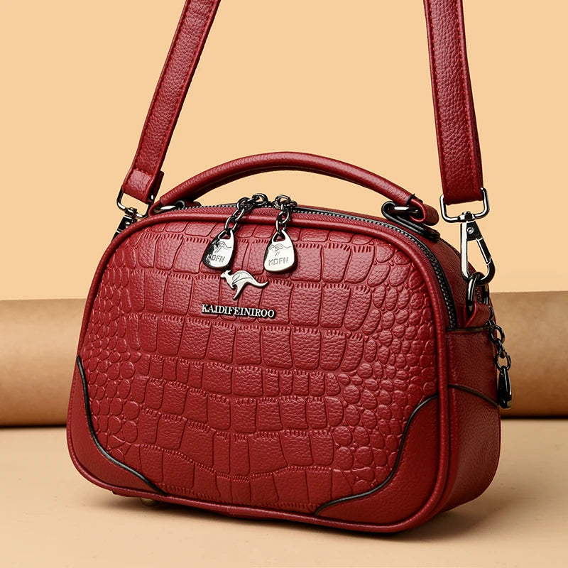 Luxury Brand Shoulder Bag Casual Large Capacity Soft Leather Sac