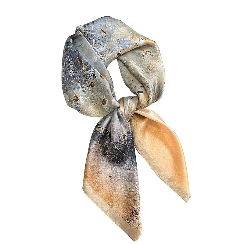 100% Silk Scarf Elegant Luxury High Quality Fashion