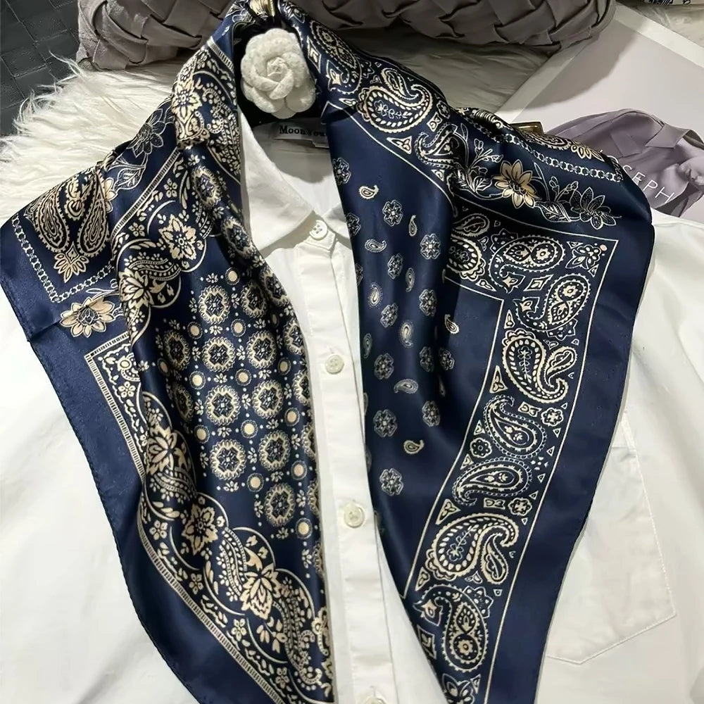 Women's 100% Mulberry Silk Scarf Neckerchief Styles
