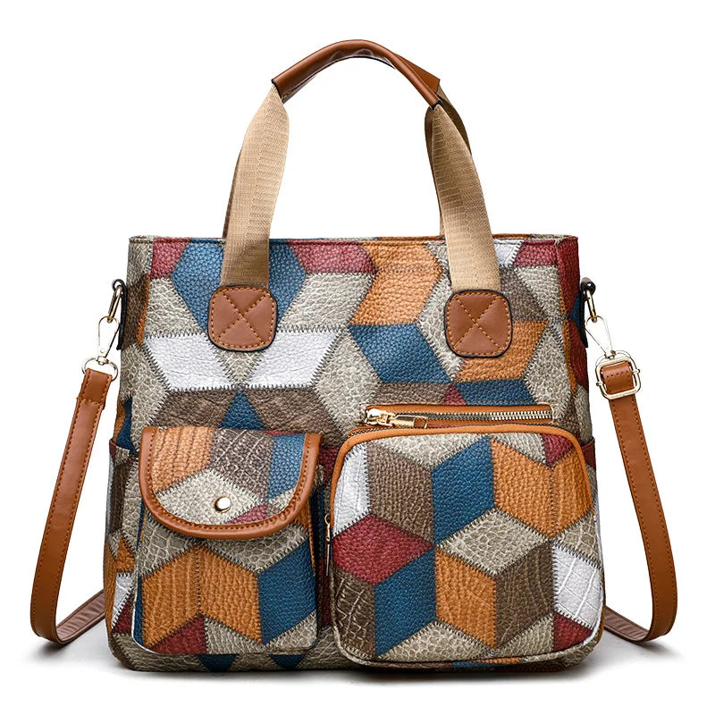 Women's Handbag Shoulder Bag Fashion Purse Vintage Leather Bag Large Capacity
