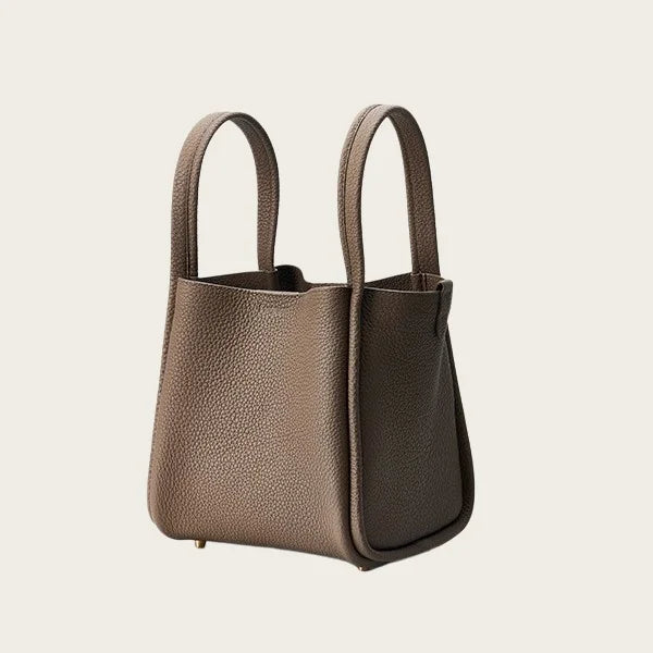 Bucket Bag Soft Leather Durable Versatile Large Capacity Handbag