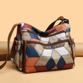Luxury PU Leather Women's Shoulder Crossbody Bags High Quality Patchwork Sac