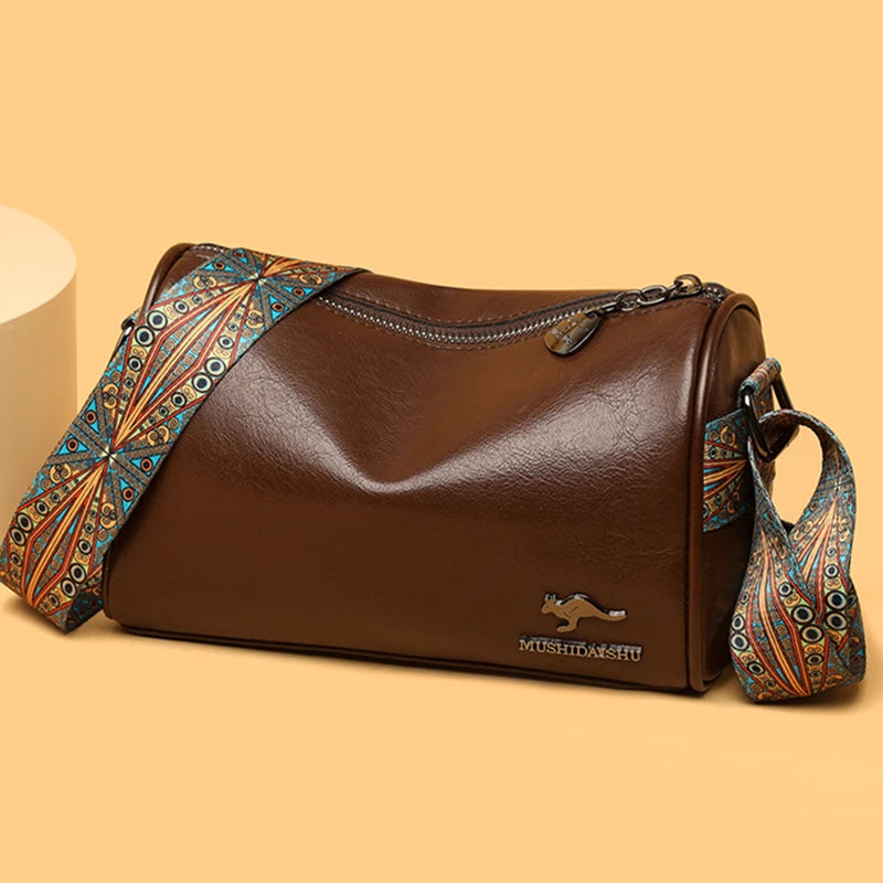 Genuine Leather Handbag Female Messenger Tote Quality Shoulder Bag