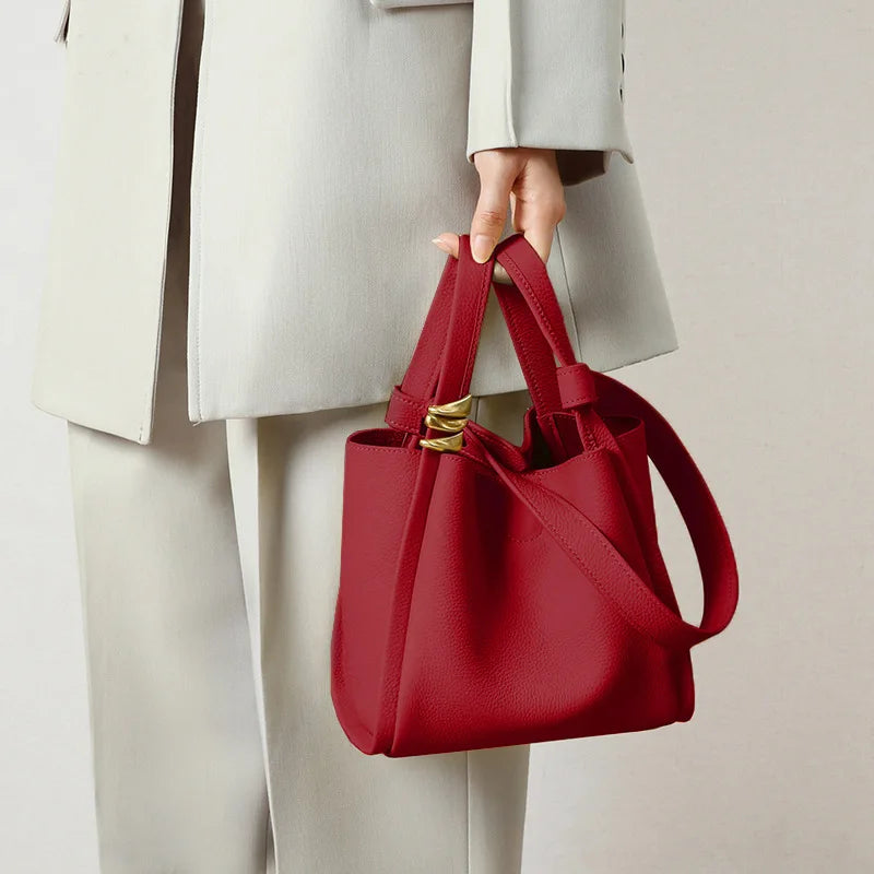 Handheld Bag Trendy One Shoulder Crossbody Bag Bucket Bag