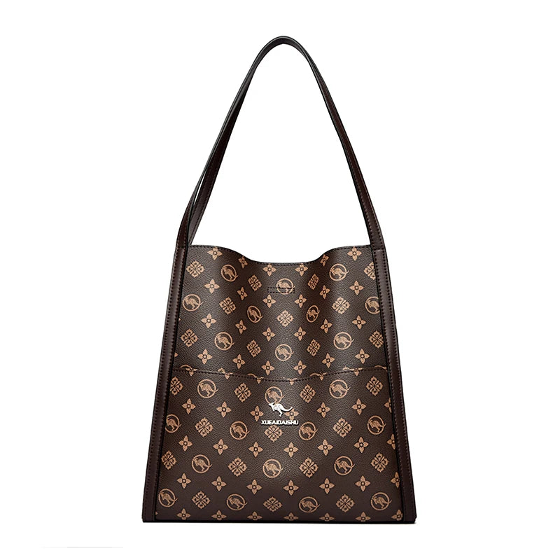 Genuine Brand High Quality Leather Casual Tote Luxury Handbag Top-handle Bag