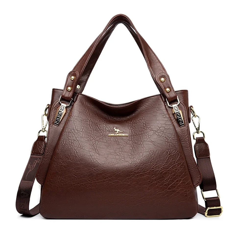 Genuine Brand Soft Leather Top-handle Bag Female Handbag Shoulder Crossbody Tote