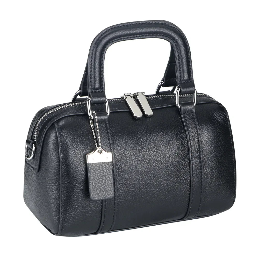Trendy Luxury Design Retro Handbag For Women Genuine Leather Shoulder Crossbody
