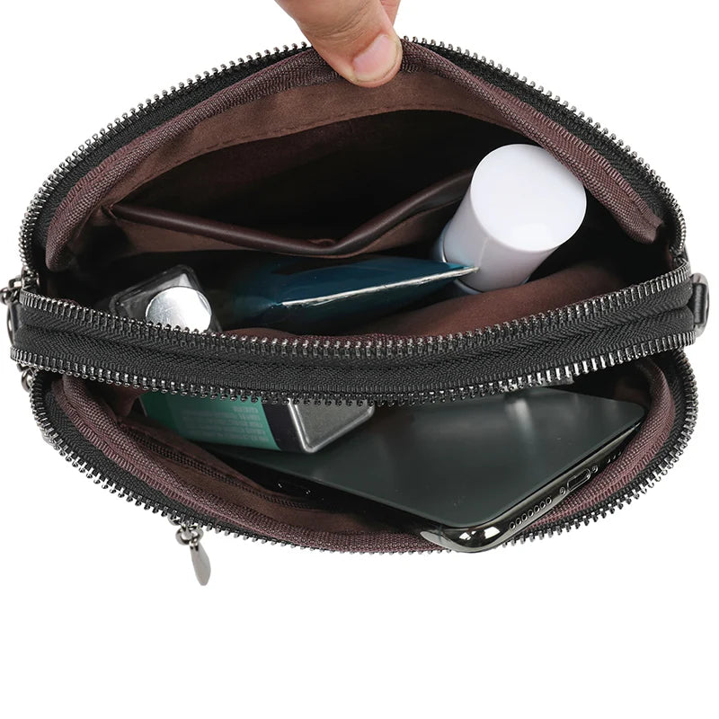 High Quality Leather Luxury Design Retro Ethnic Style 3D Printed Shoulder Bag