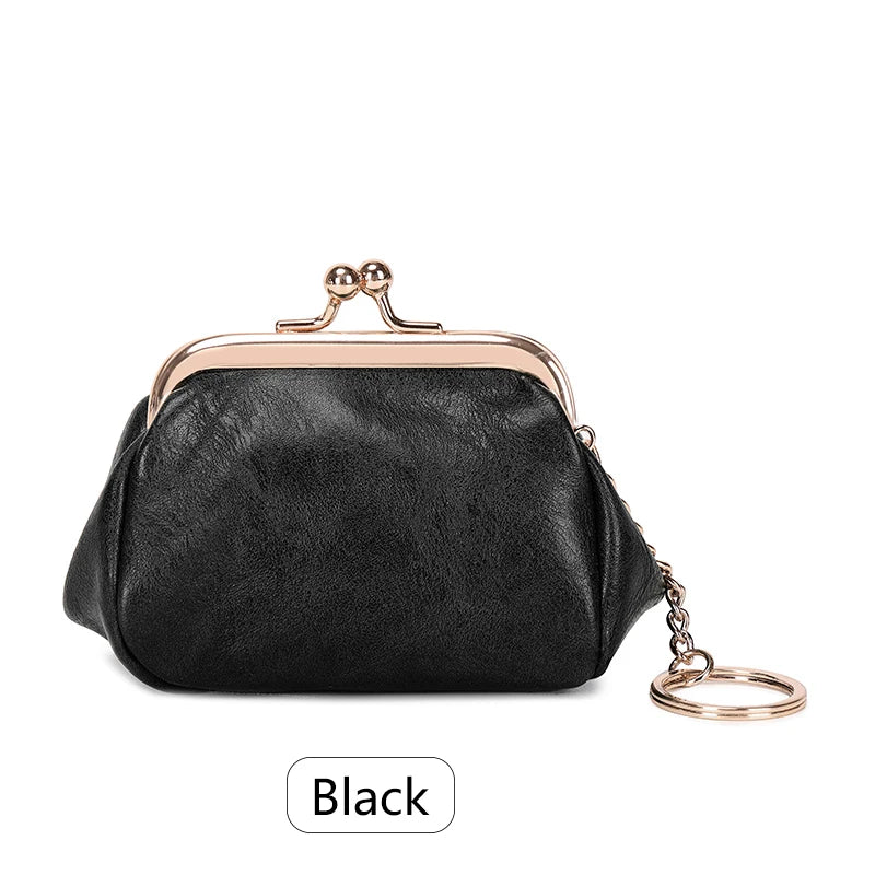 Retro mini lock clip coin purse daily portable cute handheld bag