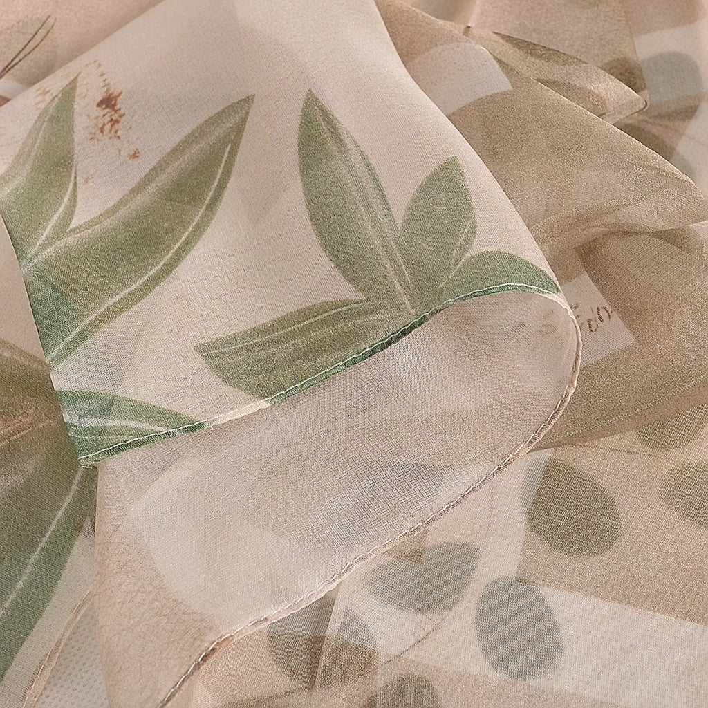 Chiffon Pure Silk Ladies Scarf Long 100% Silk Shawl