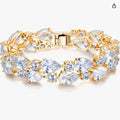 Light Luxury Style Mona Lisa Colored Zircon Luxury Fashion Bracelet Jewelry
