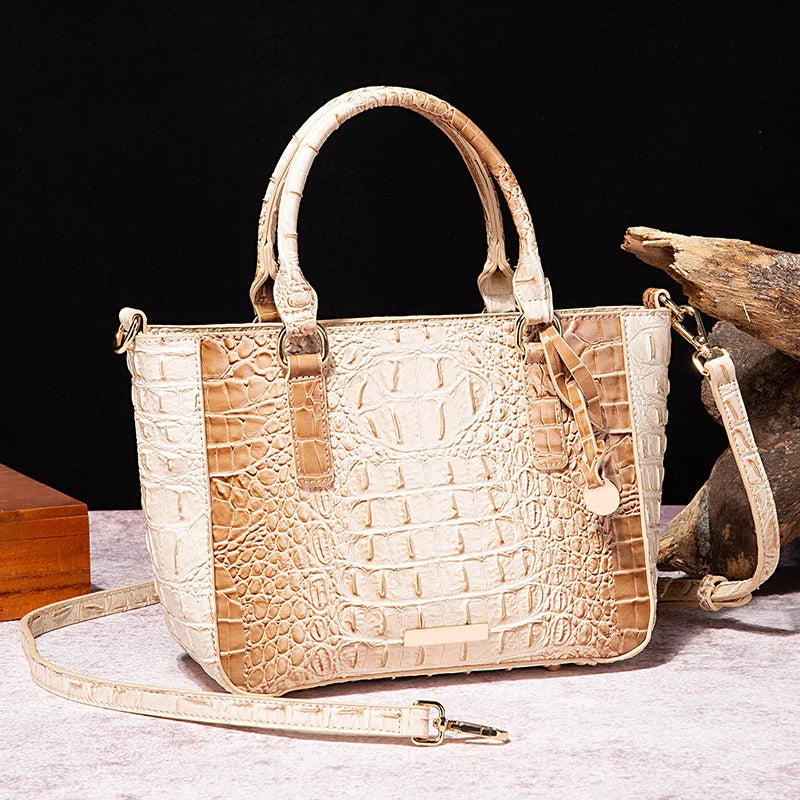 Crocodile Pattern Crossbody Bag Fashion Design Luxury Bag