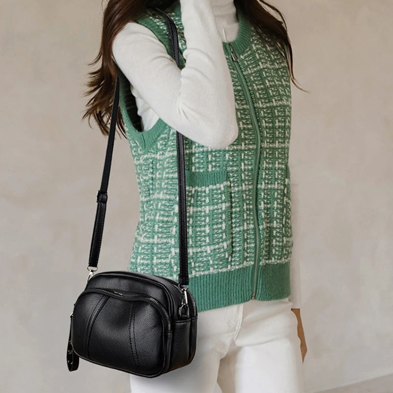 PU Leather Casual Crossbody Bag Shell Purse Handbag Luxury Design Shoulder Bags