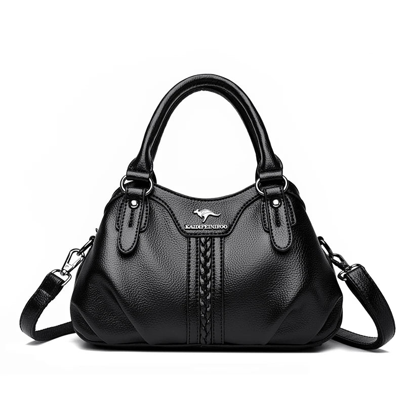 Genuine Brand Top Quality Handbags 3 Layers Luxury Small Casual Tote Bag