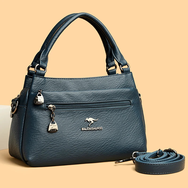 Bag Design Fashionable Shoulder Messenger Bags Luxury Soft Leather Crossbody Sac