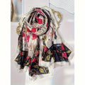 Lightweight 100% Mulberry Silk Oblong Scarf for Women
