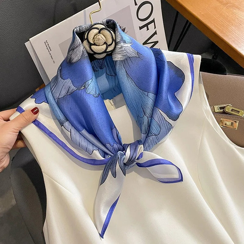 100% Silk Scarf Elegant Luxury High Quality Fashion