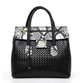 Genuine cowhide leather women's handbag large-capacity square bag