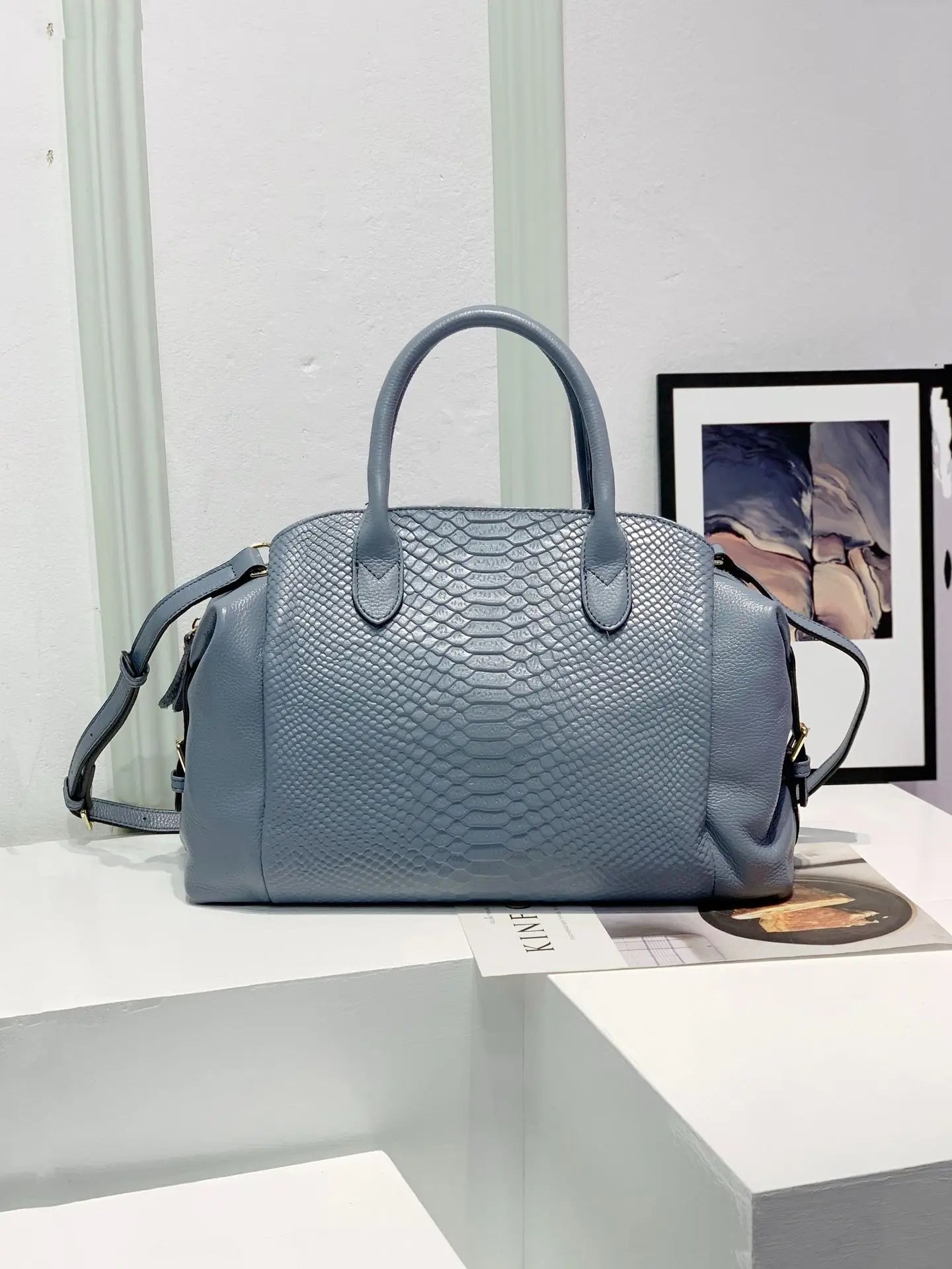Luxury Fashion Leather Women Bag Crocodile Pattern Handbag