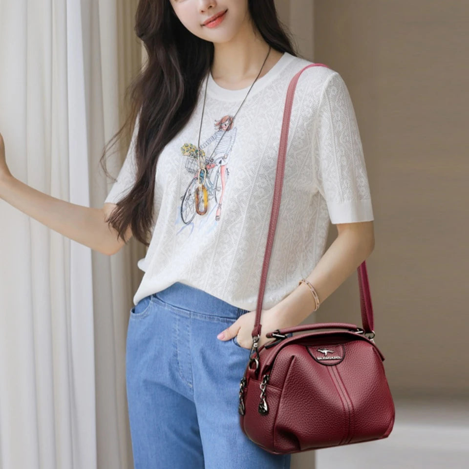 Luxury Handbags Women Bags Soft Leather Shoulder Crossbody Bag Female Handbags