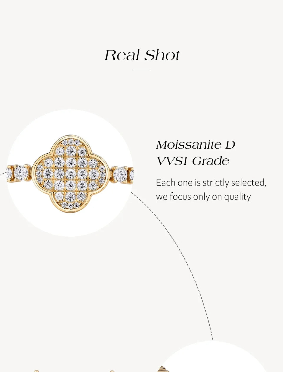 Moissanite Tennis Bracelet GRA Certified Pass Diamond Jewelry