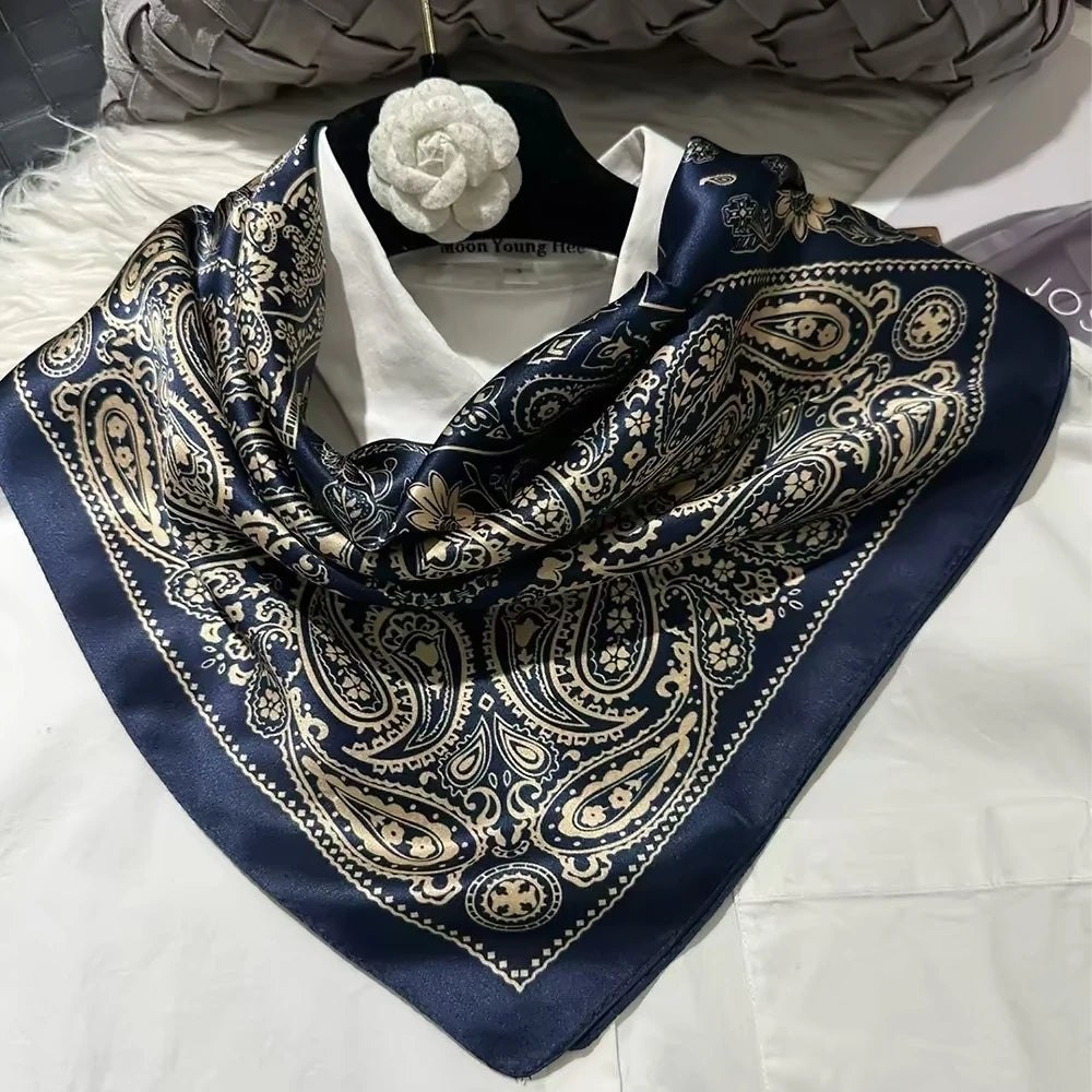 Women's 100% Mulberry Silk Scarf Neckerchief Styles