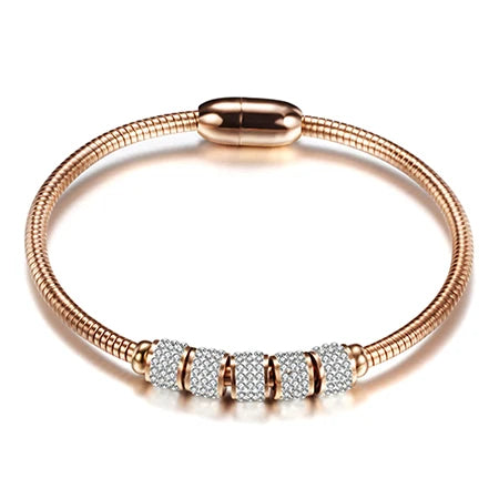 Fashion Bracelet & Bangle Magnetic Clasp Stainless Steel Jewelry