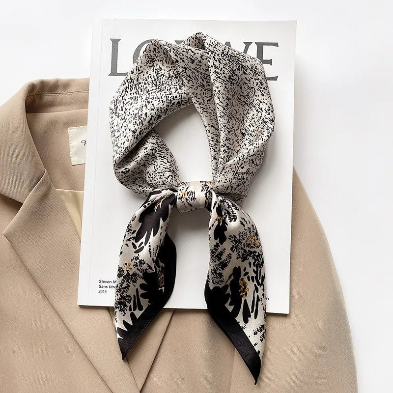 100% Silk Scarf Elegant Luxury High Quality Fashion