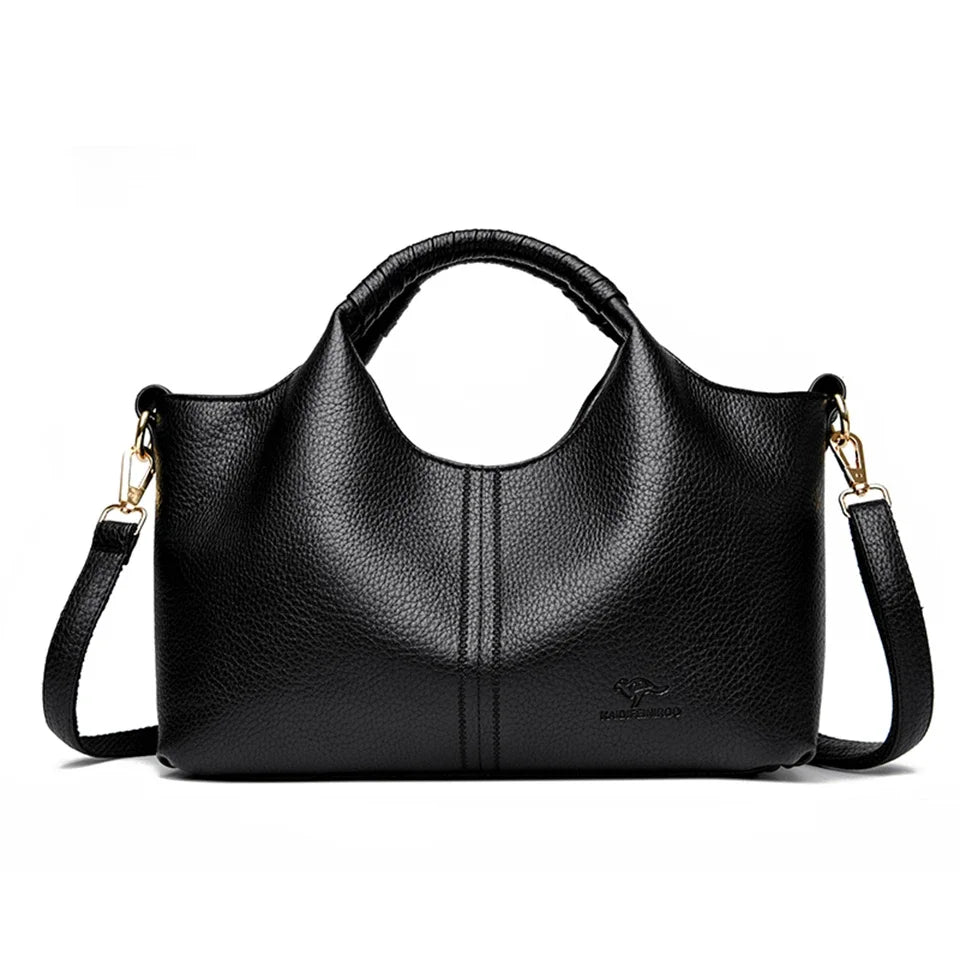 High Quality Soft Leather Handbag Tote Bag Fashion Luxury Women Shoulder Bag