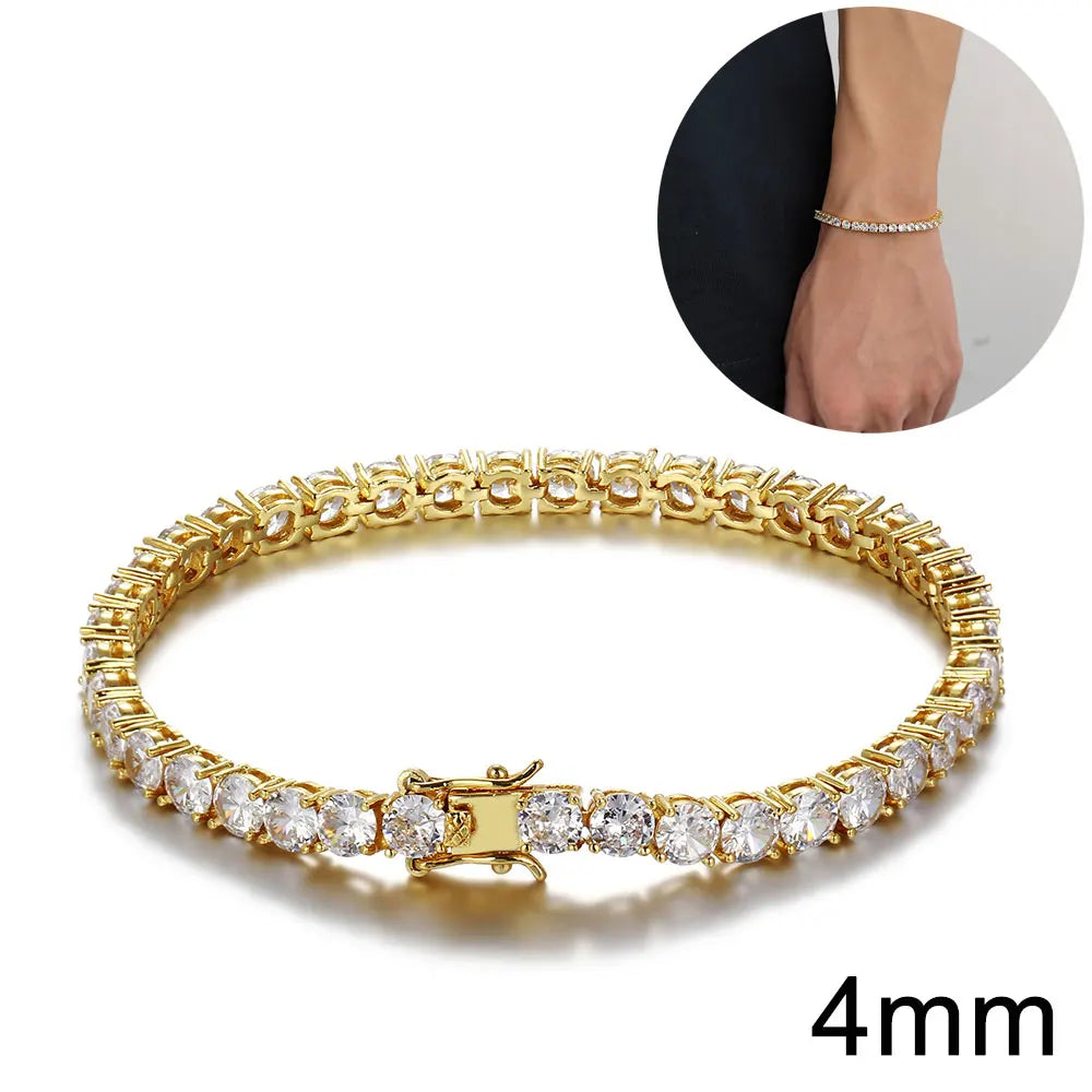Luxury Bubble Clustered Hip Hop Iced Out Tennis Bracelet
