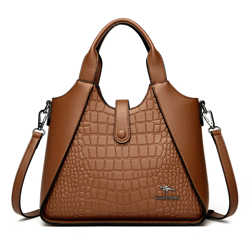 Fashion Trend Women's Handbag High Quality Soft Leather Shoulder Tote Bags