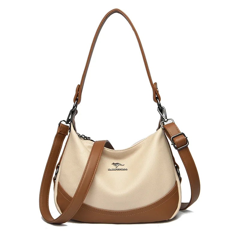 High-Quality Leather Handbag Luxury Design Shoulder Bag