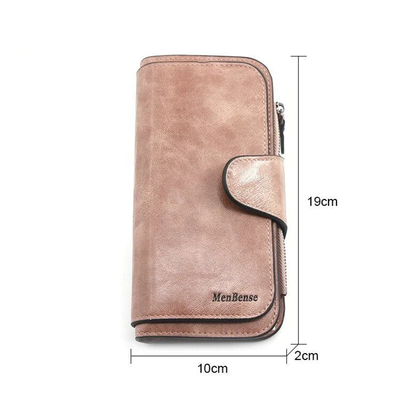 Fashion Wallet Woman Long Clutch PU Leather Large Capacity Card Holder Purse