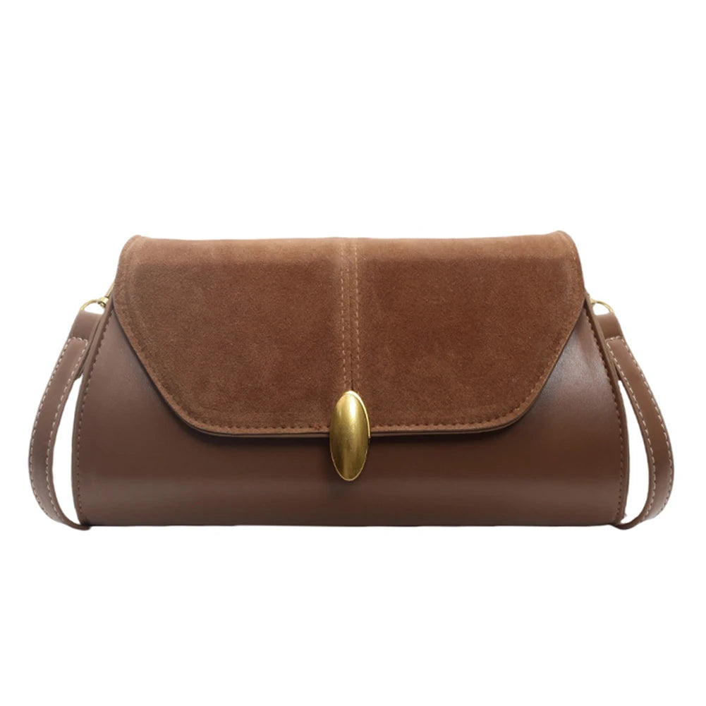 Fashion PU Shoulder Bag Stylish Crossbody Bag Adjustable Strap