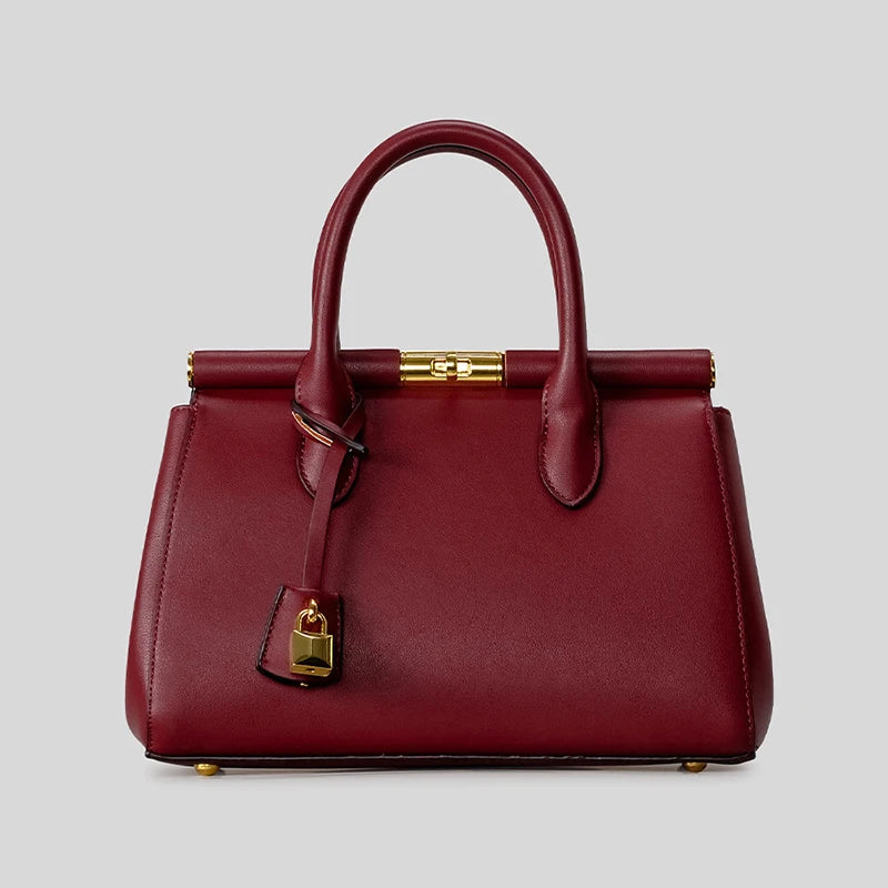 Luxury Leather Handbag Large-capacity Elegant Shoulder Bag