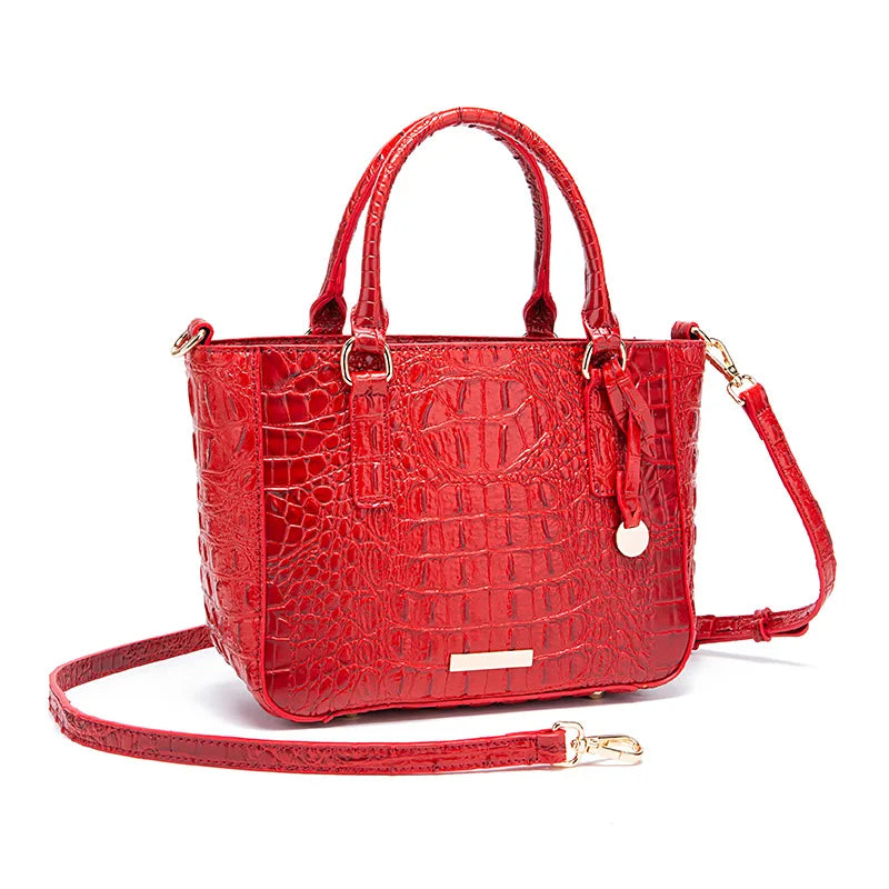 Crocodile Pattern Crossbody Bag Fashion Design Luxury Bag