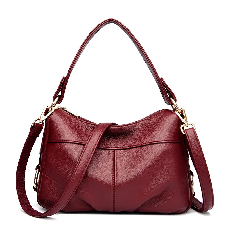 Fashionable Soft Genuine Leather Shoulder Bag for Women