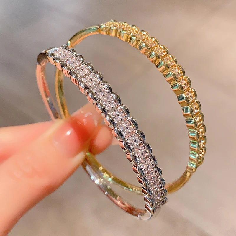 Fashion Zircon Luxury Adjustable Full Bangle Fashion Women's Bracelet Jewelry