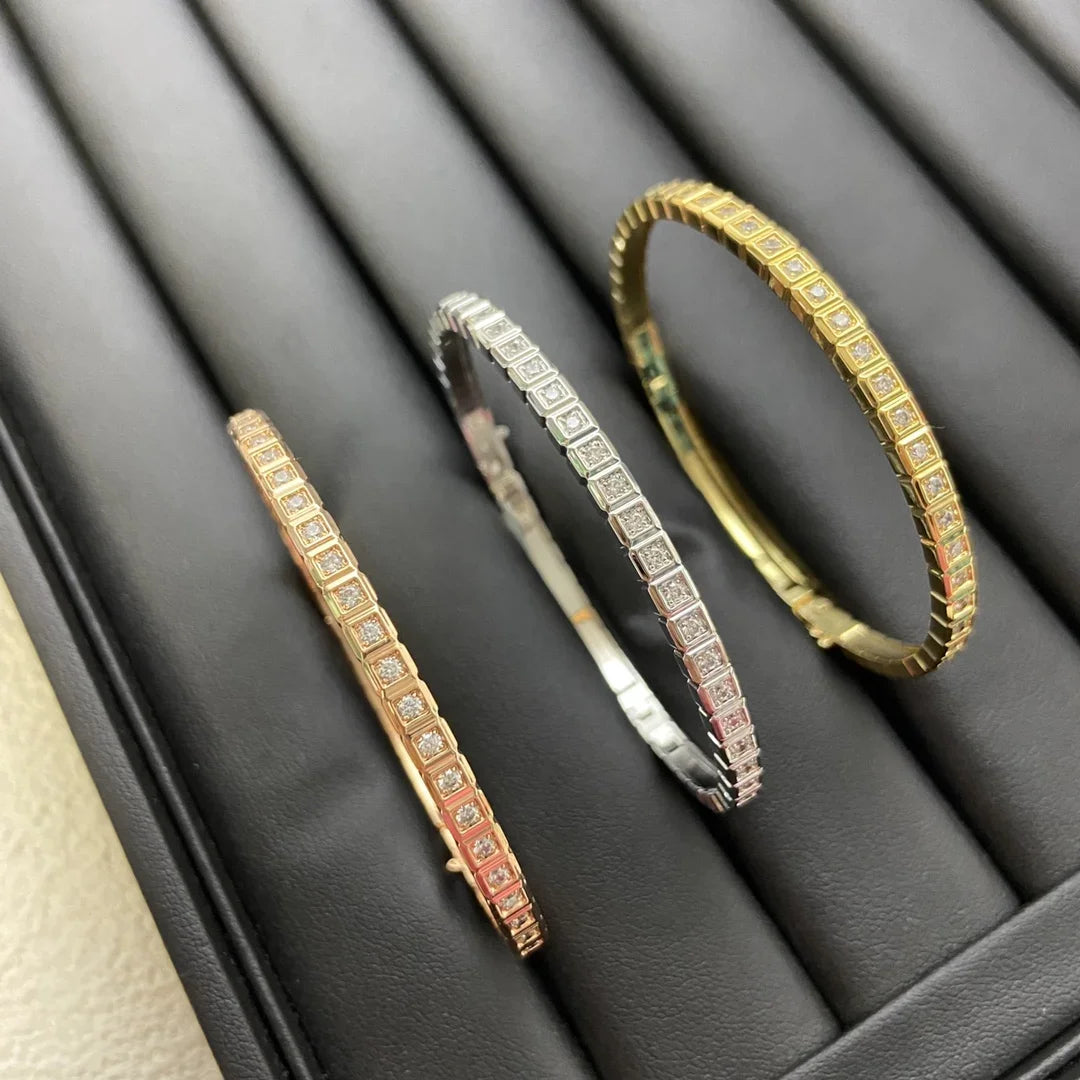 High Quality Pave AAA Zircon Bangle Bracelet Jewelry