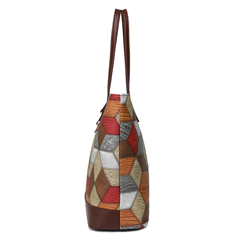 Soft Leather Large Capacity Tote Handheld Single Shoulder Bag