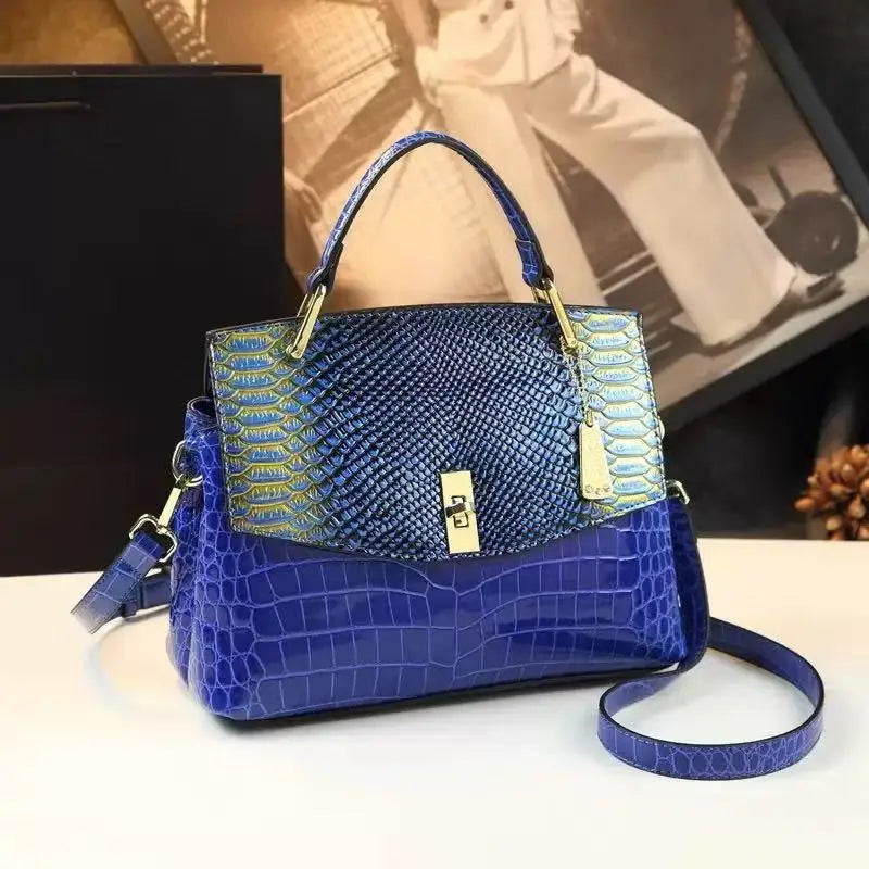 Luxury Crocodile Print High Quality Leather Handbags