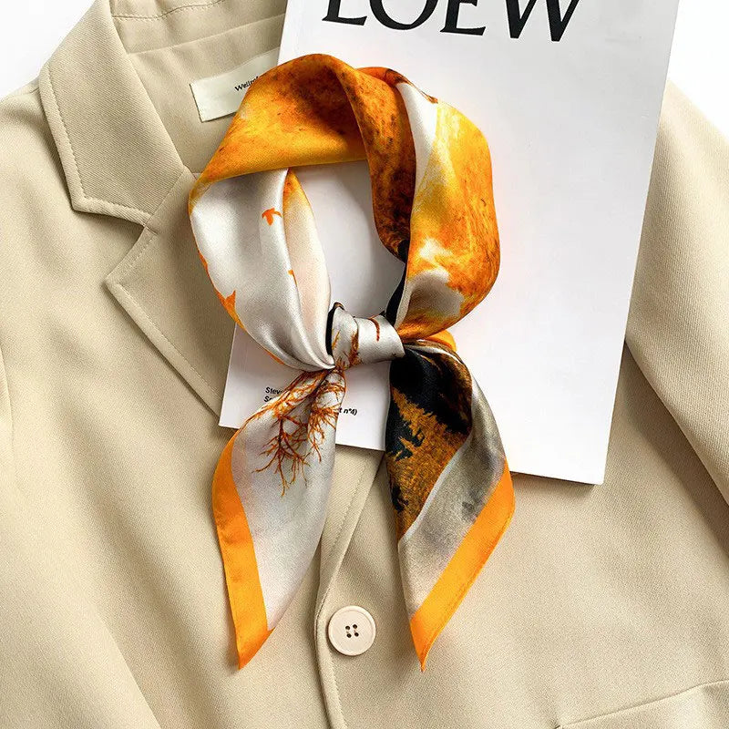 100% Silk Scarf Elegant Luxury High Quality Fashion