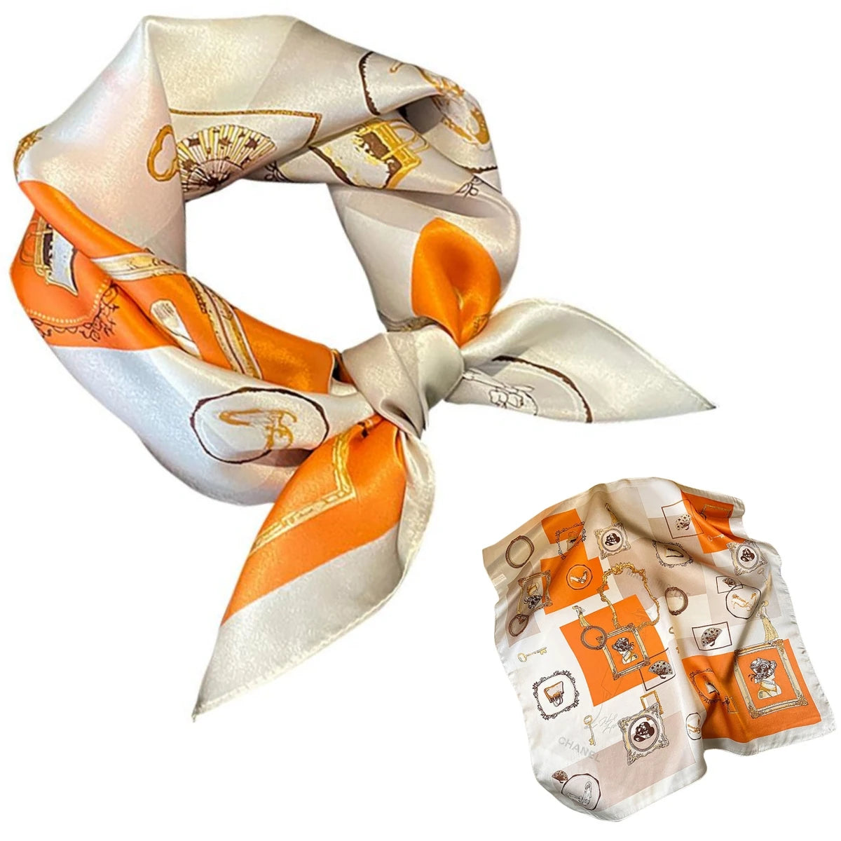 Women 100% Mulberry Real Silk Scarf 53cm