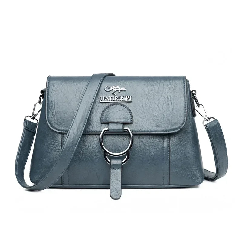 Single Shoulder Bag PU Soft Leather Texture Women's Bag Large Capacity Crossbody